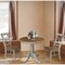 International Concepts Round 30 in Rd Top Pedestal Table, 2 X-Back Chairs, Hickory/Stone, 30 in W, 30 in L, 29.1 in H, Wood K41-30RT-C613-2 - alternate 2
